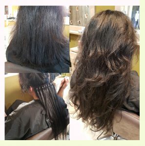 Haar extensions kapsalon Rozalon Hair and Beauty Soest